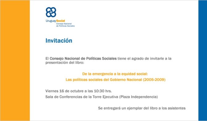 Invitación Emergencia a la Equidad Social