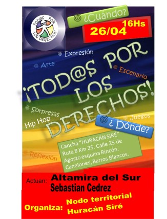 Afiche Jornada por los Derechos!!!!
