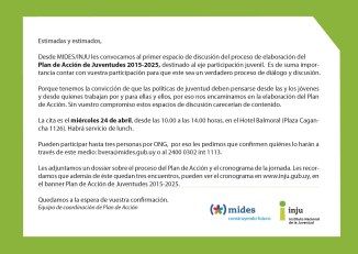 invitacion ONGS 24 DE ABRIL