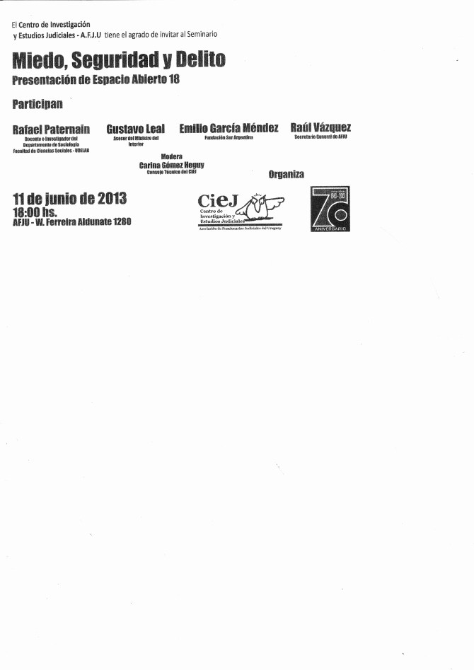 CIEJ Miedo Seguridad y Delito