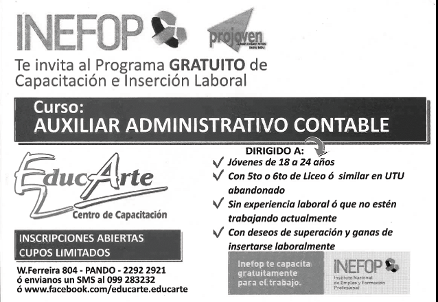 Inefop Educarte Contable