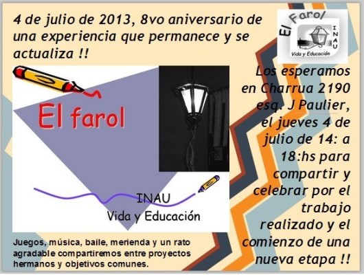 Invitacion al cumpleaños numero 8