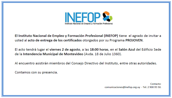inefop entrega cert