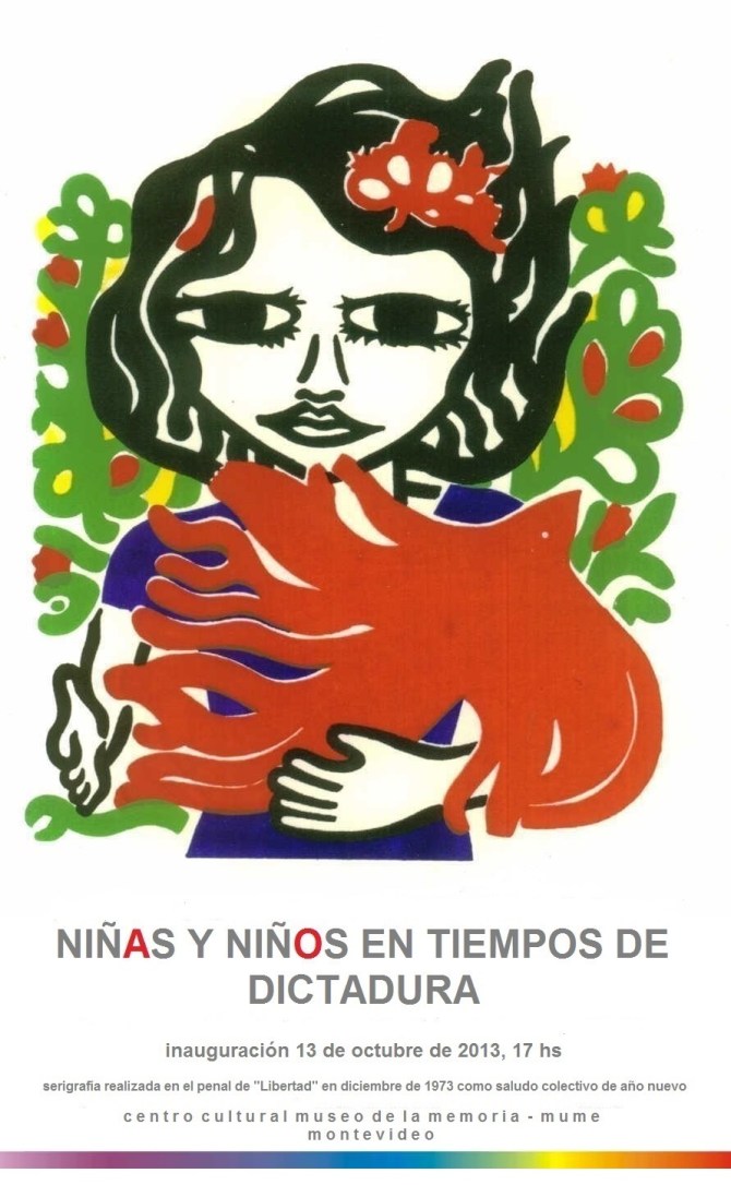 Afiche Niñas y Niños en tiempos de dictadura