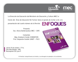 Invitacion Revista ENFOQUES 4