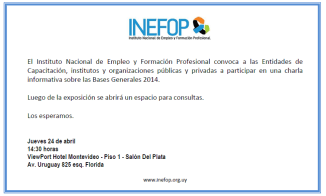inefop 24 abril