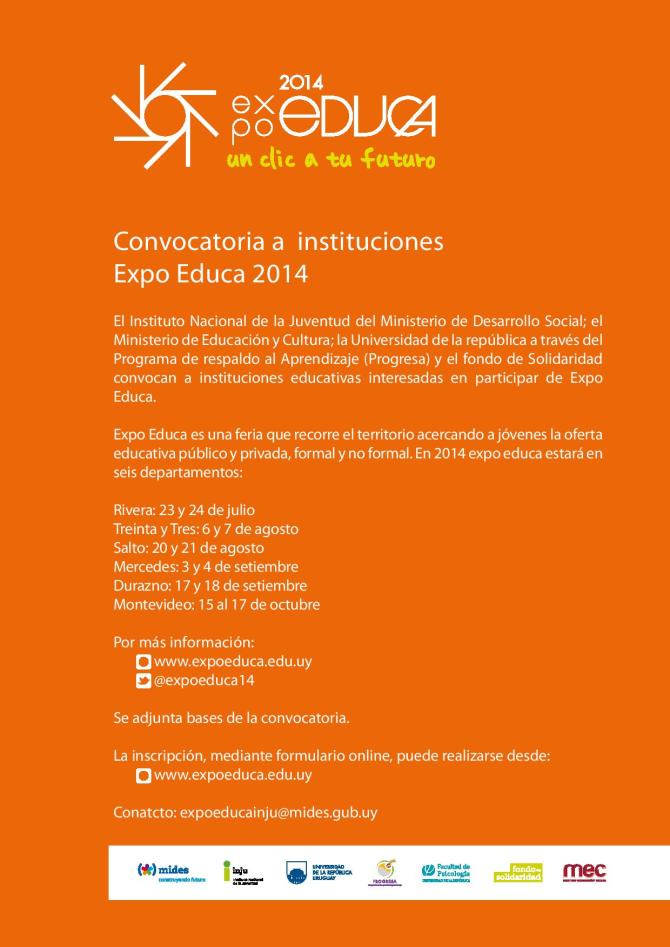 Expo Educa 2014 - Convocatoria a instituciones