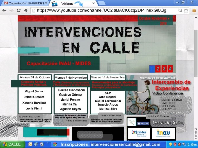 Afiche Capacitacion Intervenciones en calle