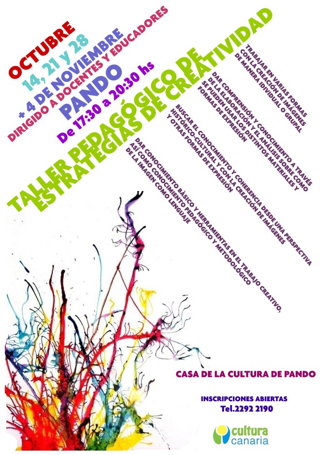 Afiche taller pedagogico Pando