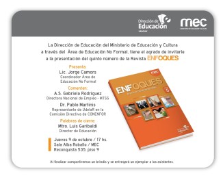 Invitacion Revista ENFOQUES - Nro.5