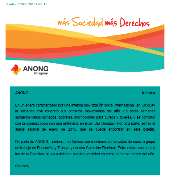 anong Boletín nº 306