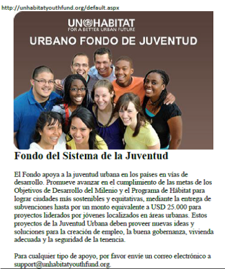 ONU HABITAT 2015 CONVOCA