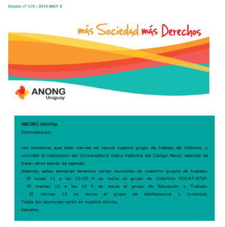 anong - Boletín nº 319