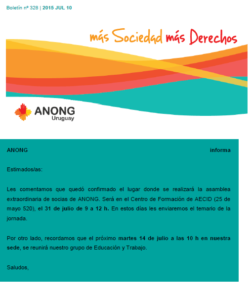 anong - Boletín nº 328