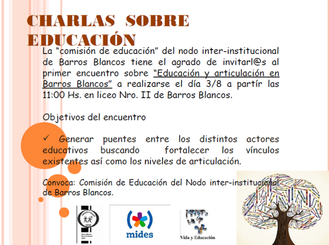 CHARLAS  SOBRE  EDUCACION