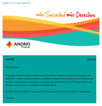 anong - Boletín nº 331