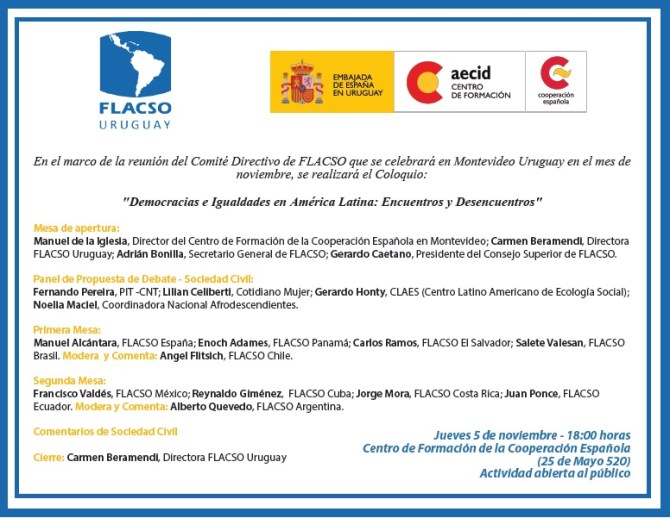 FLACSO invitacion 5 de noviembre
