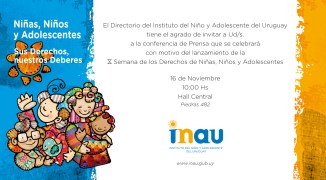 INAU INVITACION SEMANA DE LOS DERECHOS