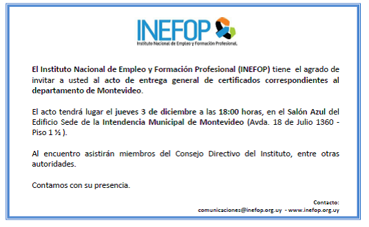inefop certificados 2015
