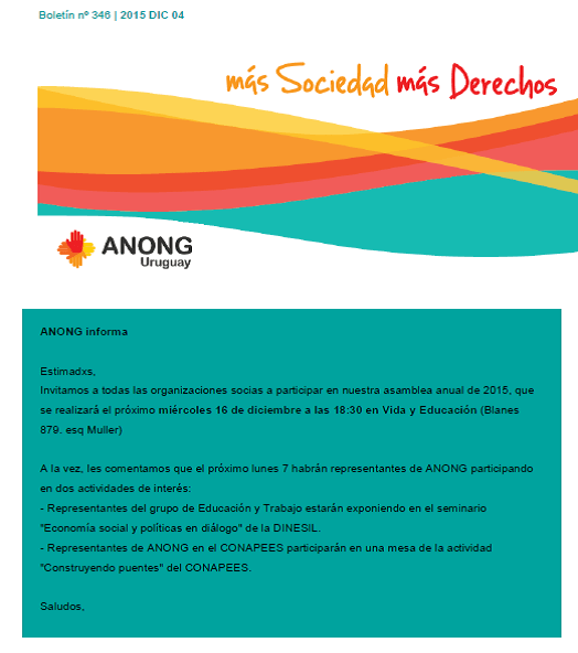 anong - Boletín nº 346