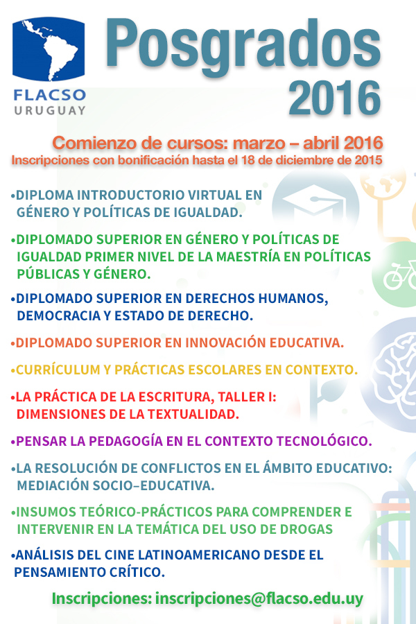 Flacso Uruguay - Posgrados 2016