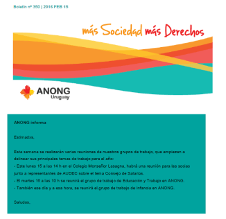 anong - Boletín nº 350