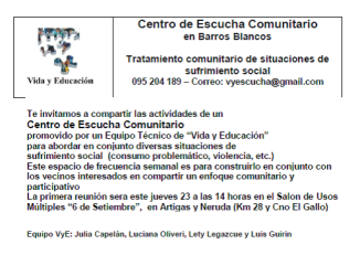 centro de escucha VYE