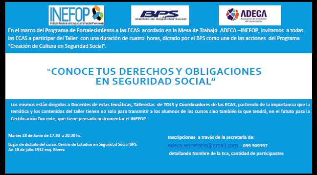 inefop 28 junio 2016