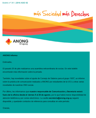 anong - Boletín nº 361